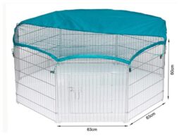 Wire Pet Playpen with waterproof polyester cloth 8 panels size 63x 60cm 06-0114 www.gmtshop.com