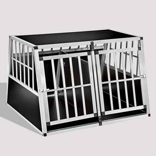 Aluminum Dog cage Large Double Door Dog cage 75a 104 06-0777 www.gmtshop.com