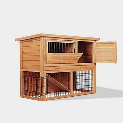 Wholesale Wooden Rabbit Cage pet cage house Size 92cm 06-0789 Chicken Hen Cage House cat beds