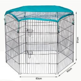 Outdoor Wire Pet Playpen with Waterproof Cloth Folable Metal Dog Playpen 63x 91cm 06-0116 www.gmtshop.com