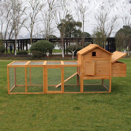 Chinese Mobile Chicken Coop Wooden Cages Large Hen Pet House www.gmtshop.com