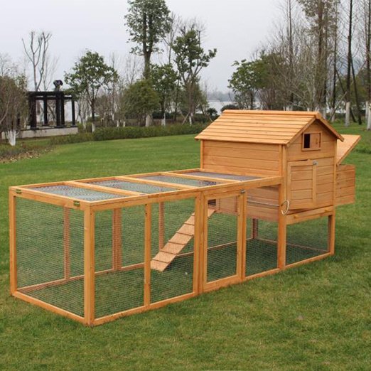 Chinese Mobile Chicken Coop Wooden Cages Large Hen Pet House www.gmtshop.com