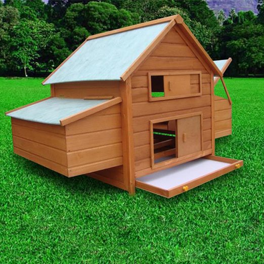 Wooden pet house Double Layer Chicken Cages Large Hen House www.gmtshop.com