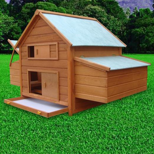 Wooden pet house Double Layer Chicken Cages Large Hen House www.gmtshop.com