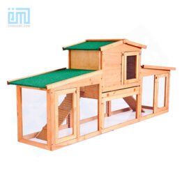GMT60005 China Pet Factory Hot Sale Luxury Outdoor Wooden Green Paint Cheap Big Rabbit Cage www.gmtshop.com