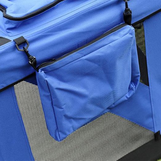 Blue Large Dog Travel Bag Waterproof Oxford Cloth Pet Carrier Bag www.gmtshop.com