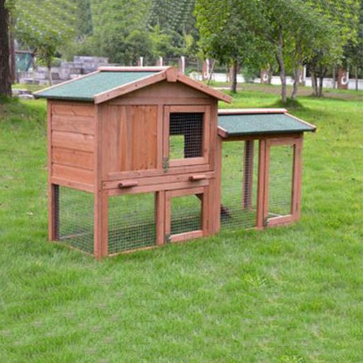Outdoor Wooden Pet Rabbit Cage Large Size Rainproof Pet House 08-0028 www.gmtshop.com