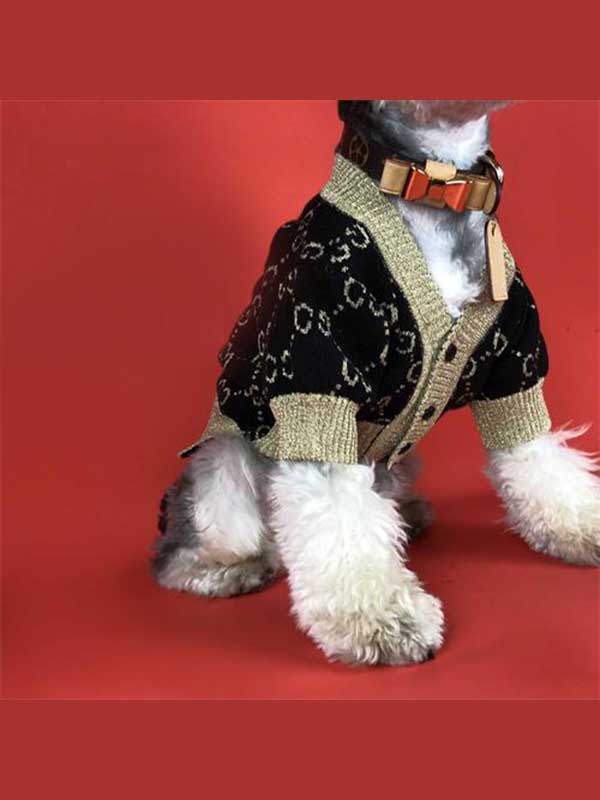 Dog Clothes Knit Sweater Cardigan Pet Winter Wear 06-1327