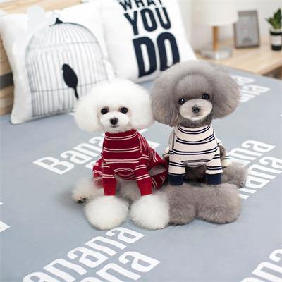 Pet Sweater: Cotton Striped Leisure Pet Clothes 06-0244 Dog Clothes: Shirts, Sweaters & Jackets Apparel cat and dog clothes