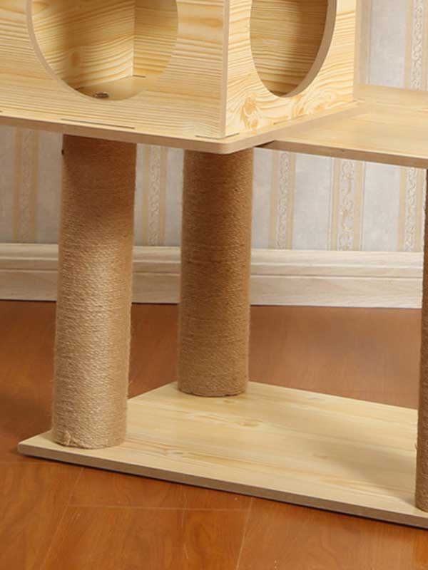 Factory OEM Direct Wholesale New Product Solid Wood Cat Tree Pet Cat Climbing Frame