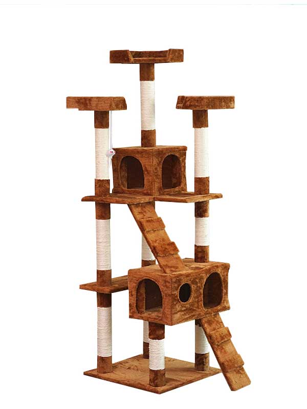 Cat-Tree-Factory-OEM-Classic-Hot-Selling-Three-Layer-Three-Platform-Two-Soft-Nest-Flannel-Sisal-Column-Cat-Climbing-Frame-06-1171