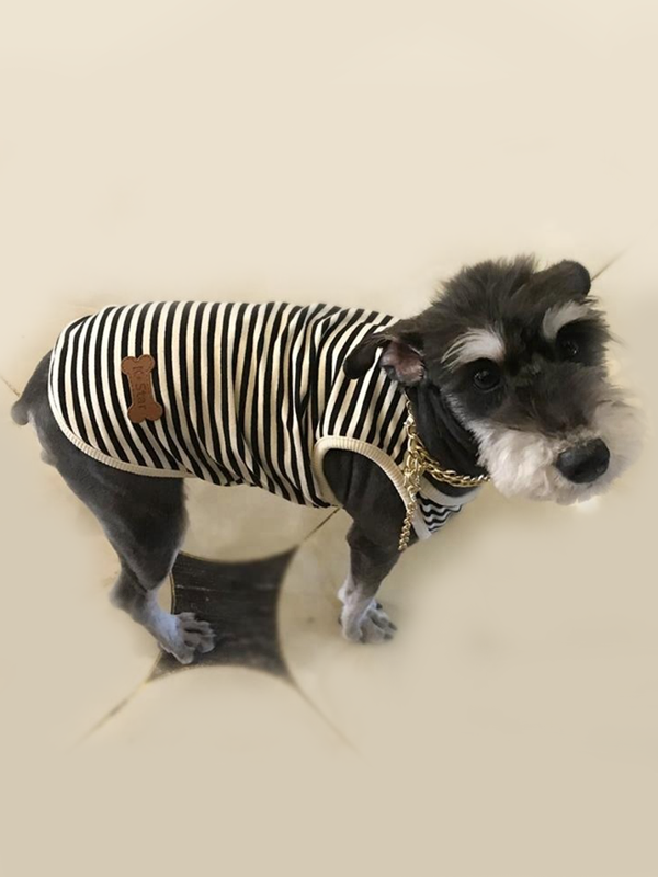 Wholesale Pet Dog Vest New Pure Cotton Stripe Pet Clothes