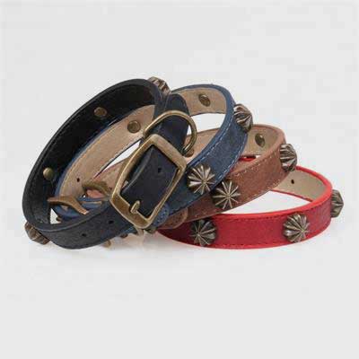 Dog Collar Luxury: Decoration Simulation Leather 06-0586 Pet collars leashes bandana: pet supplies oem custom collar bling dog collar