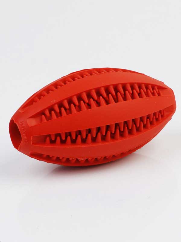 Wholesale Pet Toys Dog Football Shape Bite Molar Rubber Ball Toy