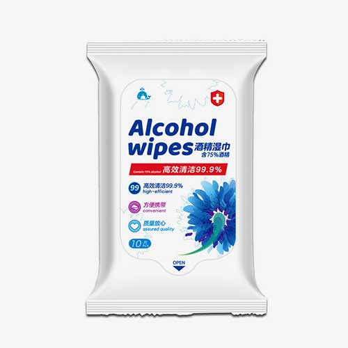 50pcs 75% Disinfectant Wet Wipes Alcohol 76% Custom Alcohol Wipe 06-1444-2 Disinfection wipes alcohol wet wipes