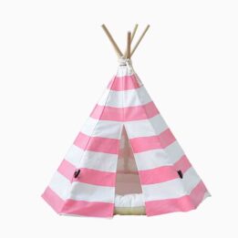 Canvas Teepee: Factory Direct Sales Pet Teepee Tent 100% Cotton 06-0943 Pet products factory wholesaler, OEM Manufacturer & Supplier www.gmtshop.com