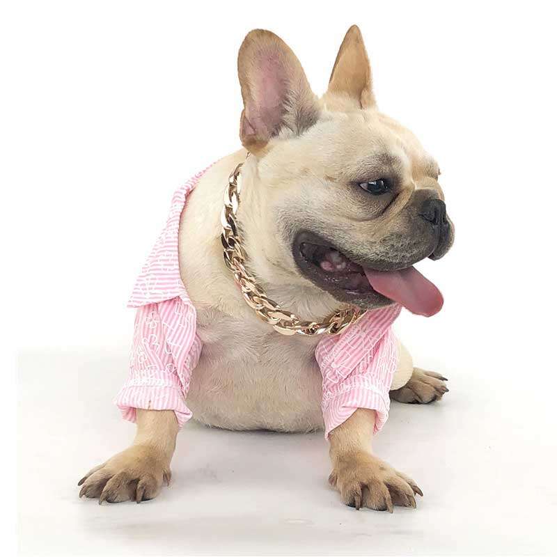 Factory Wholesale Dog Necklace Collars Gold Chain