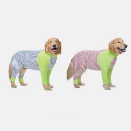Wholesale Summer Pet Clothing Striped Clothes For Big Dogs Four Legs www.gmtshop.com