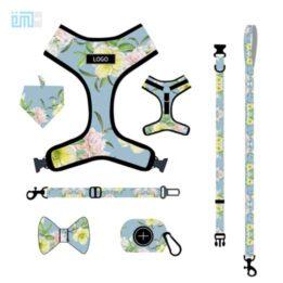 Pet harness factory new dog leash vest-style printed dog harness set small and medium-sized dog leash 109-0014 www.gmtshop.com