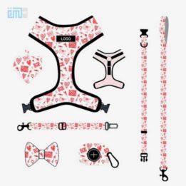Pet harness factory new dog leash vest-style printed dog harness set small and medium-sized dog leash 109-0017 www.gmtshop.com