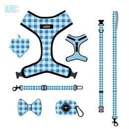 Pet harness factory new dog leash vest-style printed dog harness set small and medium-sized dog leash 109-0024