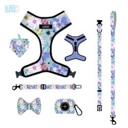 Pet harness factory new dog leash vest-style printed dog harness set small and medium-sized dog leash 109-0033 www.gmtshop.com