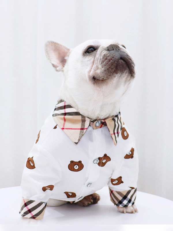 GMTPET French fighting clothes shirt suit spring and summer new thin section summer bulldog pug fat dog clothing 107-222040 www.gmtshop.com