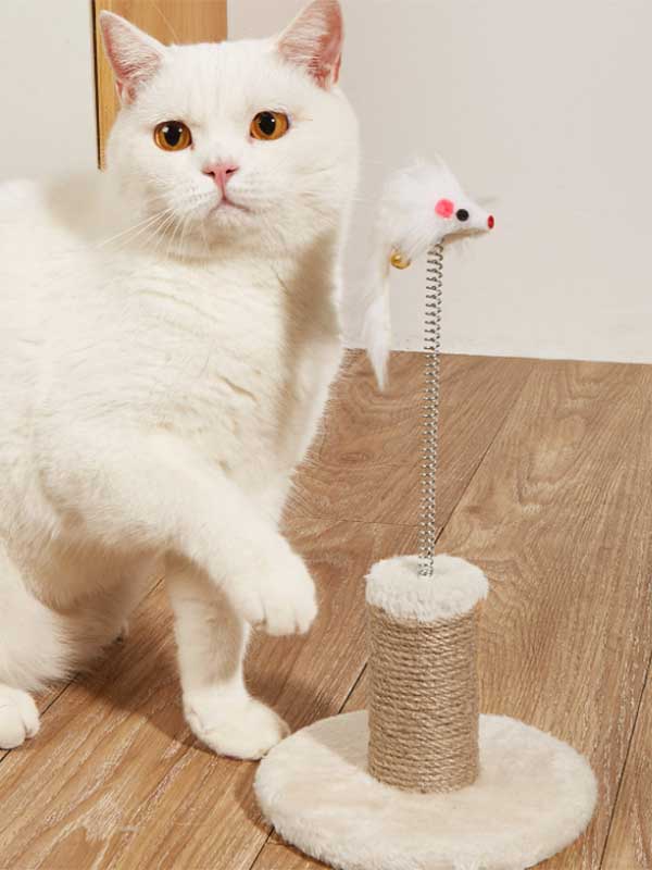 Wholesale Cat Climbing Frame Cat Climber Column with Mouse Sisal Cat Scratch Board Cat Toy 105-33015 www.gmtshop.com