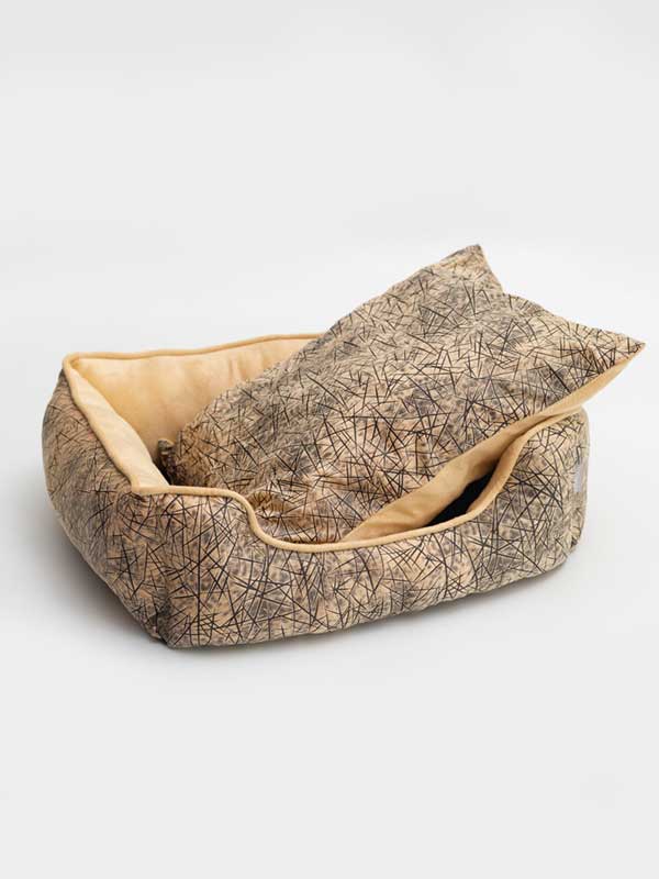 Soft and comfortable printed pet nest can be disassembled and washed106-33025 www.gmtshop.com