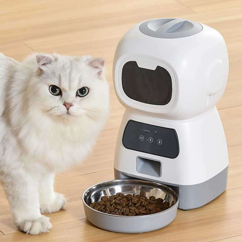Wholeasle Amazon food feeder double meal feeder pet smart feeder