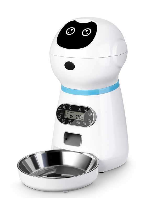 Wholesale Pet Automatic Feeder Pet Feeder Pet Smart Feeder Stainless steel food plate 131-23504 Pet Products Factory, OEM Manufacturer, Supplier, Agent www.gmtshop.com Wholeasle Amazon food feeder double meal feeder pet smart feeder