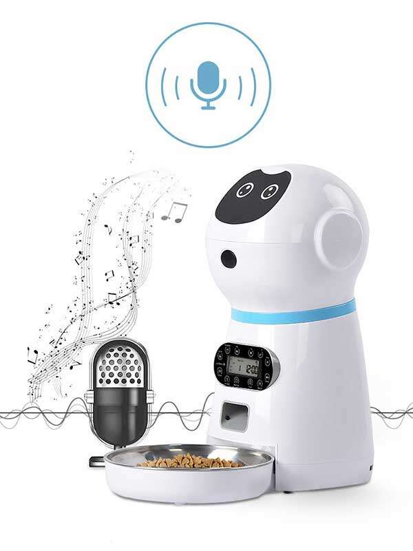 Wholesale Pet Automatic Feeder Pet Feeder Pet Smart Feeder Stainless steel food plate 131-23504 Pet Products Factory, OEM Manufacturer, Supplier, Agent www.gmtshop.com Wholeasle Amazon food feeder double meal feeder pet smart feeder