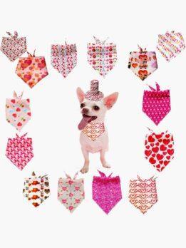 OEM Valentine's Day love pet dog cat triangle scarf saliva scarf