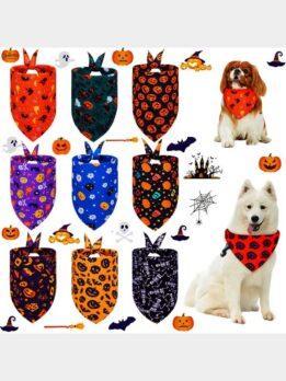 Halloween pet drool towel cat and dog scarf triangle towel pet supplies 118-37017 www.gmtshop.com