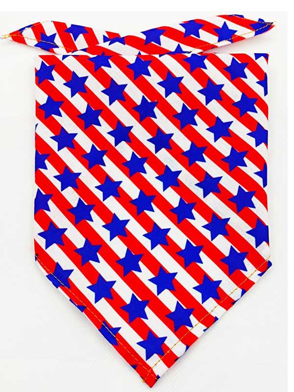 American Independence Day pet drool towel cat dog scarf triangle scarf bib pet supplies 118-37018 www.gmtshop.com