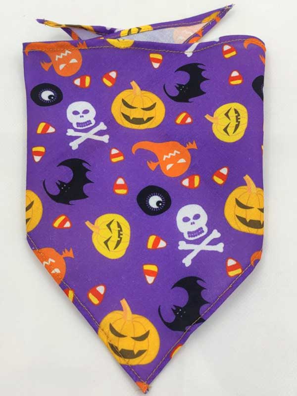 OEM Halloween pet scarf Pet triangle scarf dog bib cat dog scarf