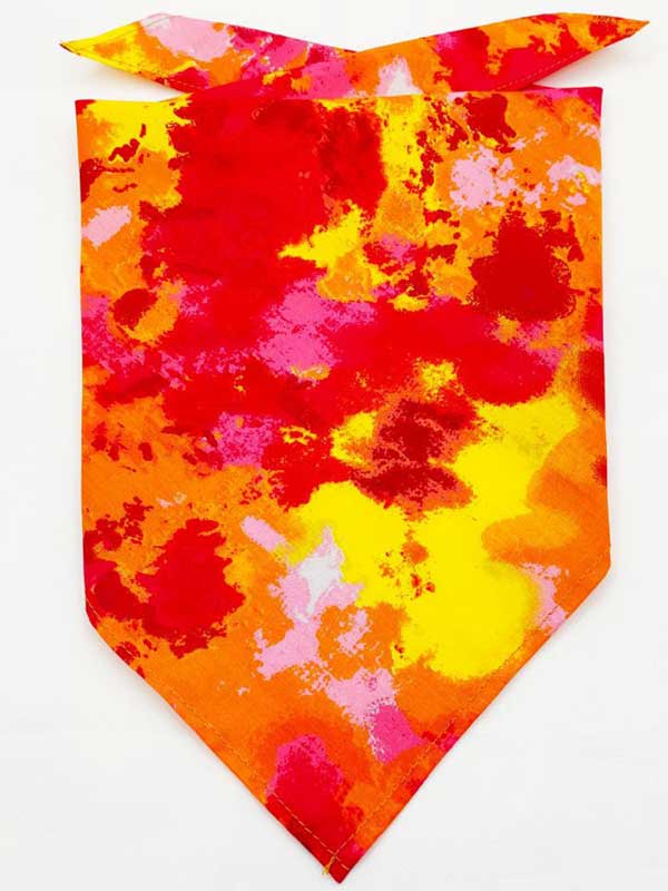Wholesale Camo tie-dye print pet triangle scarf dog cat scarf neck
