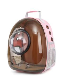 Brown pet cat backpack with hood 103-45039 www.gmtshop.com