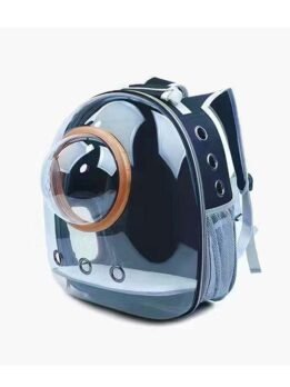 Transparent gold circle black pet cat backpack 103-45043 www.gmtshop.com