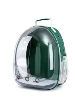 Transparent green pet cat backpack with side opening 103-45057 www.gmtshop.com