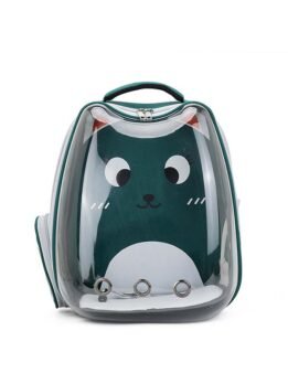 Green transparent breathable cat backpack backpack pet bag 103-45080 www.gmtshop.com