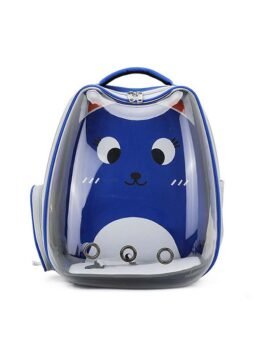Blue Transparent Breathable Cat Backpack Pet Bag 103-45084 www.gmtshop.com