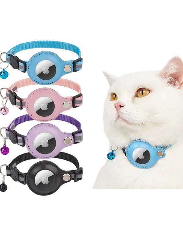 Wholease High Quality Adjustable Cat Collar Air Tag Outdoor Use Dog Collar With GPS Tracking Pet Collar Leash Dog 108-5101 Pet Products Factory, OEM Manufacturer, Supplier, Agent www.gmtshop.com Wholease Adjustable GPS Tracking Pet Cat Dog Collar