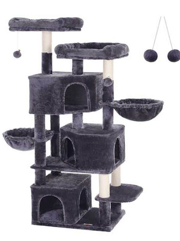 Large 64.57” Multi-Level Wood Cat Tree Tower Activity Center With Cozy Condo Hammock Perches Scratching Posts for Multiple Cats 105-62076 Pet Products Factory, OEM Manufacturer, Supplier, Agent www.gmtshop.com cat trees scratcher, bog cat tree, cat tower tree dropshipping, mushroom cat tree, purple cat tree, cat trees and scratching post, cat tree house, cat climbing tree house tower, minimalistic cat tree, cheese cat trees, cat tree tower large, cat christmas tree, cat-tree-dropshipping, cat tree for indoor cats, cat tree custom, wall-mounted cat tree, cat tree real wood, tree for big cats, wholesale cat trees, cat tree dropshipping, high quality cat tree, plastic cat tree, tree for cats 140cm, cat tree forest, custom cat tree tall, rope for cat tree, fabric for cat tree, rattan cat tree, luxury cat tree massive, simple cat tree, cat tree modern, cat tree cute, mau cat tree, cat tree wall, cat tree castle, large cat tree tower, high cat tree, 54 cat tree, cherry blossoms cat tree, cat tree 1 pieces, magic forest cat tree, cat tree house free shipping, modern wooden luxury cat tower tree, wooden cat furniture tree cat, basket cat tree, indoor stimulation tree for cats, luxury pet wooden cat tree, cute cat tree, cat tree with leaves, bookcase cat tree, real wood cat tree, pink cat tree, cat wooden tree, small cat trees, palm cat tree, luxury cat tree house, large cat tree house, cactus cat tree, lidl cat trees, cat tree parts, cat tree xl, cat wood tree, tree cat scratcher, flower cat tree, cat tree,