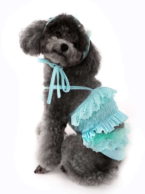 Pet Swimsuit Cat One-Piece Halter Bikini Dog Vest Swimsuit