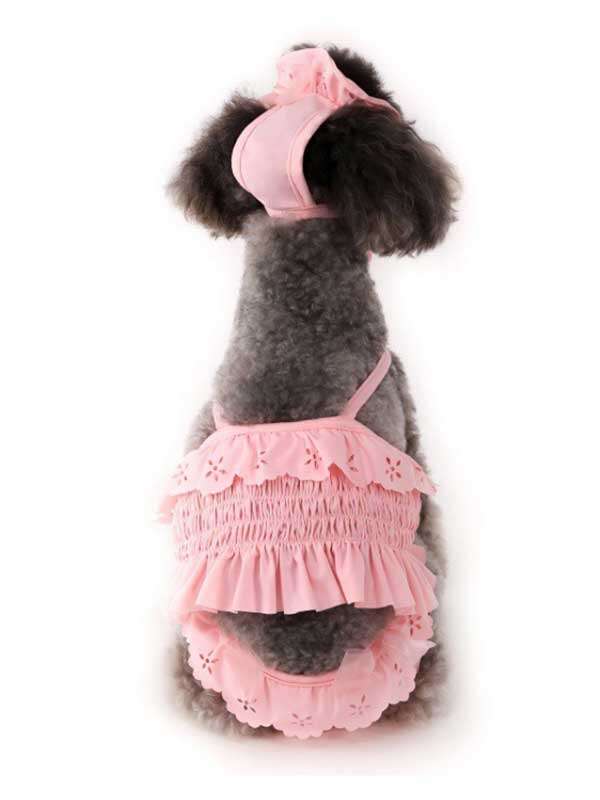 Pet Swimsuit Cat One-Piece Halter Bikini Dog Vest Swimsuit