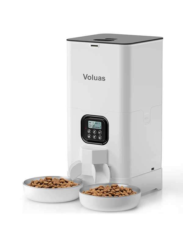 Wholeasle Amazon 4L 6L food feeder double meal feeder pet smart feeder pet automatic feeder 131-23501 Pet Products Factory, OEM Manufacturer, Supplier, Agent www.gmtshop.com Wholeasle Amazon food feeder double meal feeder pet smart feeder