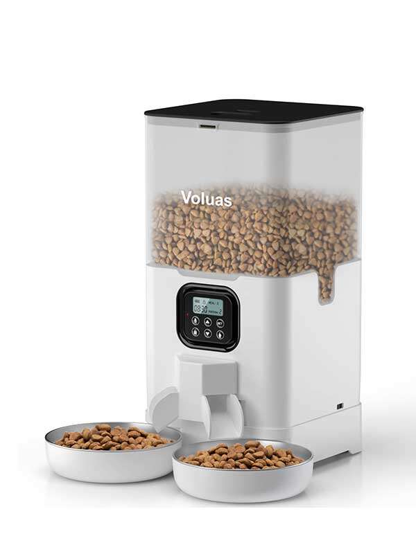 Wholeasle Amazon 4L 6L food feeder double meal feeder pet smart feeder pet automatic feeder 131-23501 Pet Products Factory, OEM Manufacturer, Supplier, Agent www.gmtshop.com Wholeasle Amazon food feeder double meal feeder pet smart feeder