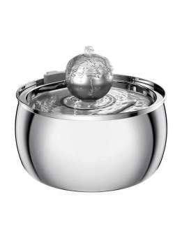 Wholesale 4L spherical Stainless Steel Pet Water Dispenser Cat Water Feeder Dog Water Dispenser 120-3315 Pet Products Factory, OEM Manufacturer, Supplier, Agent www.gmtshop.com OEM ODM Wholesale stainless steel pet cat dog water dispenser Fountain