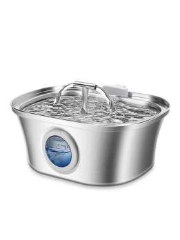Wholesale 3.2L Stainless Steel Pet Water Dispenser Cat Water Feeder Dog Water Dispenser 120-3328 Pet Products Factory, OEM Manufacturer, Supplier, Agent www.gmtshop.com OEM ODM Wholesale stainless steel pet cat dog water dispenser Fountain